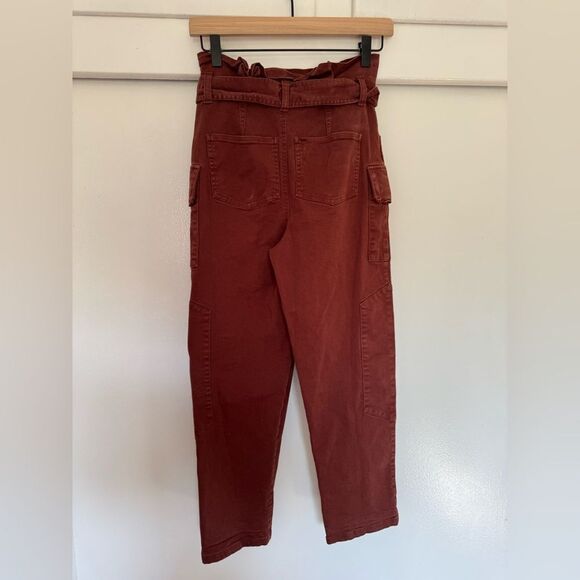 Marissa Webb Brown Cargo Pants with Tie Waist Size 0 - Picture 2 of 4